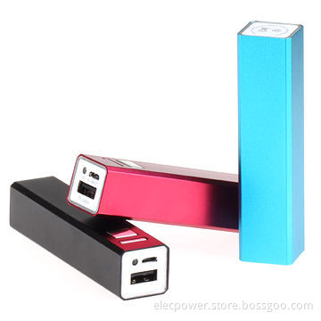 2,200mAh Portable Power Banks with USB Port, Aluminum Cover, 5V/1A Output for All Mobile Phones
